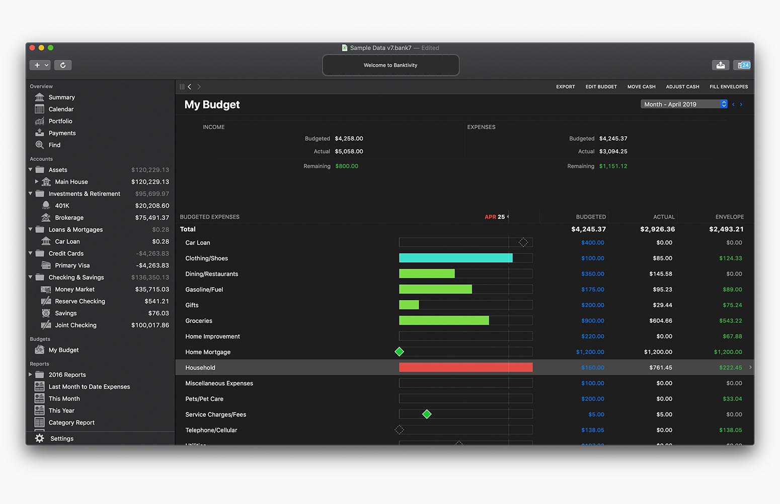 personal budget software for mac